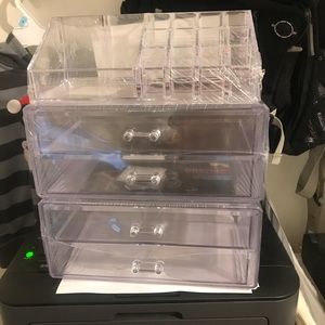 Acrylic make up organizer